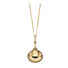 TEAR DROP GOLD PENDANT/CHAIN